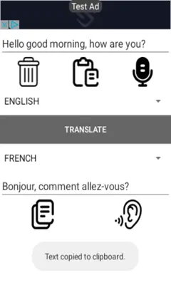 Translate All Languages android App screenshot 1