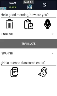 Translate All Languages android App screenshot 3